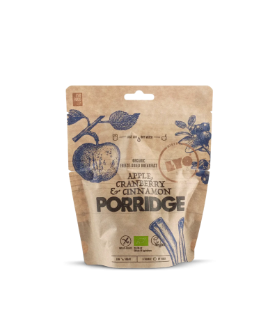 LYO Овесена каша с ябълки, червени боровинки, канела и чиа 270g